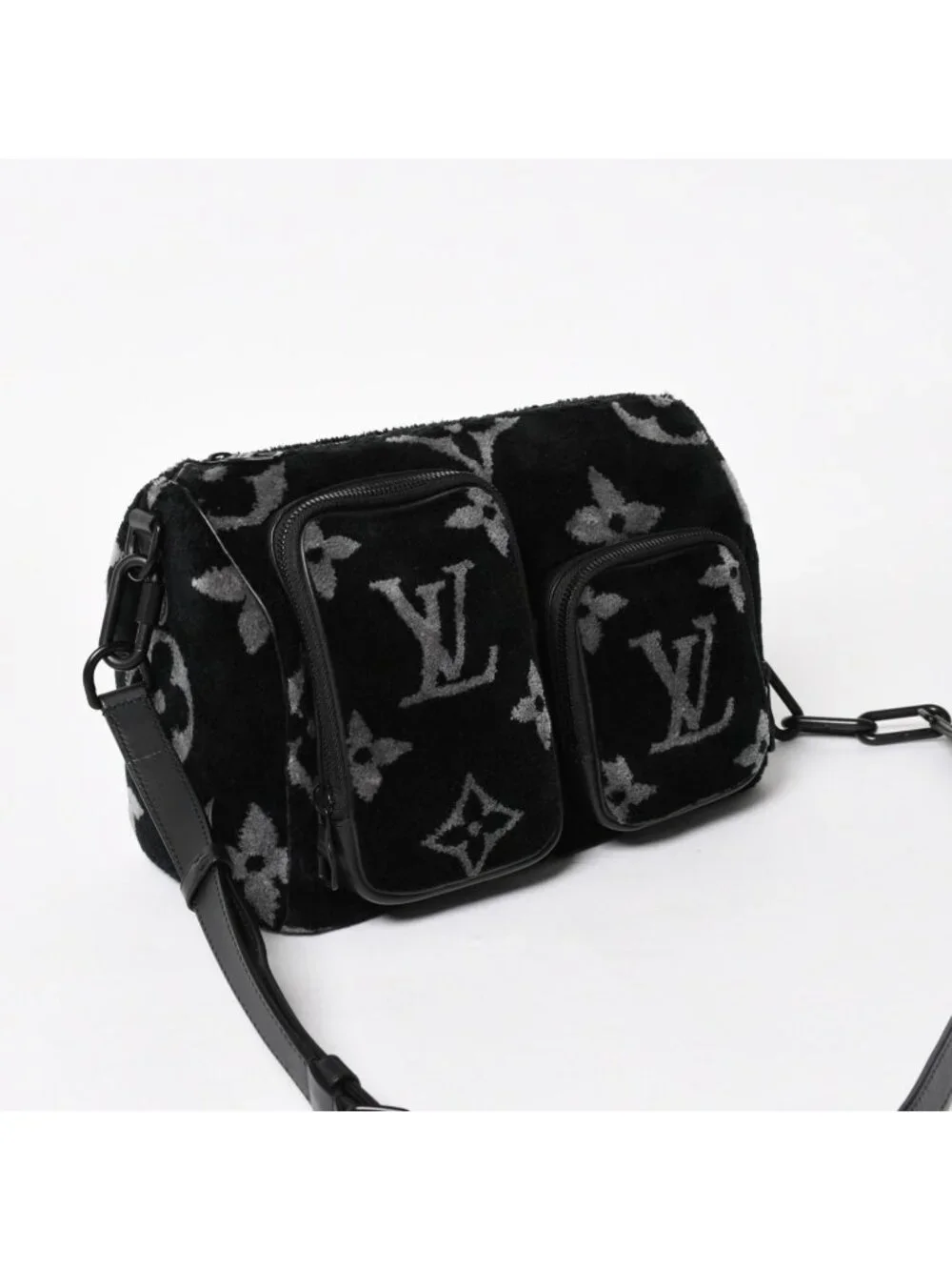 Louis Vuitton Keepall Bandouliere 25 Boston Bag Monogram Eclipse Tuffetage